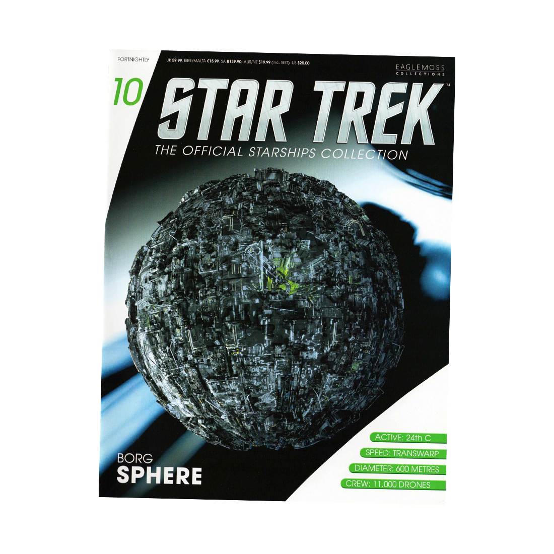 Borg Sphere & Magazine (#10) - Eaglemoss Star Trek Starships Collection