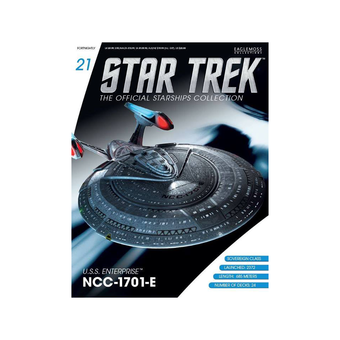 U.S.S Enterprise-E & Magazine (#21) - Eaglemoss Star Trek Starships Collection