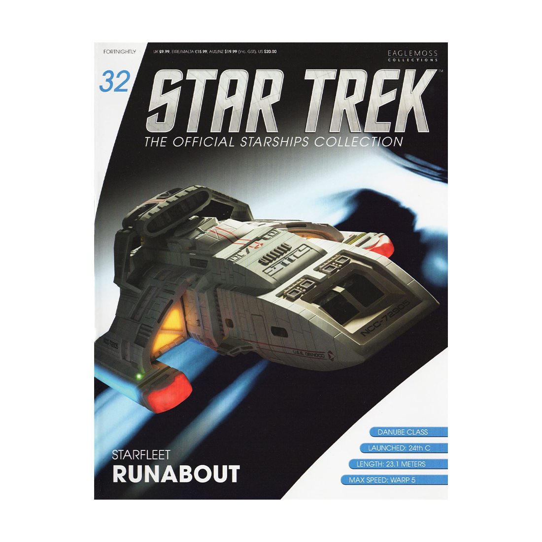 Starfleet Runabout & Magazine (#32) - Eaglemoss Star Trek Starships Collection