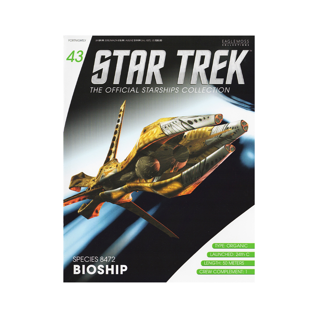 Species 8472 Bioship & Magazine (#43) - Eaglemoss Star Trek Starships Collection