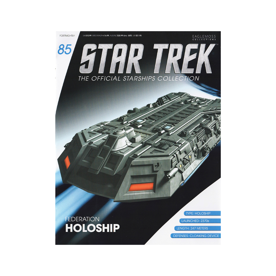 Federation Holoship & Magazine (#85) - Eaglemoss Star Trek Starships Collection