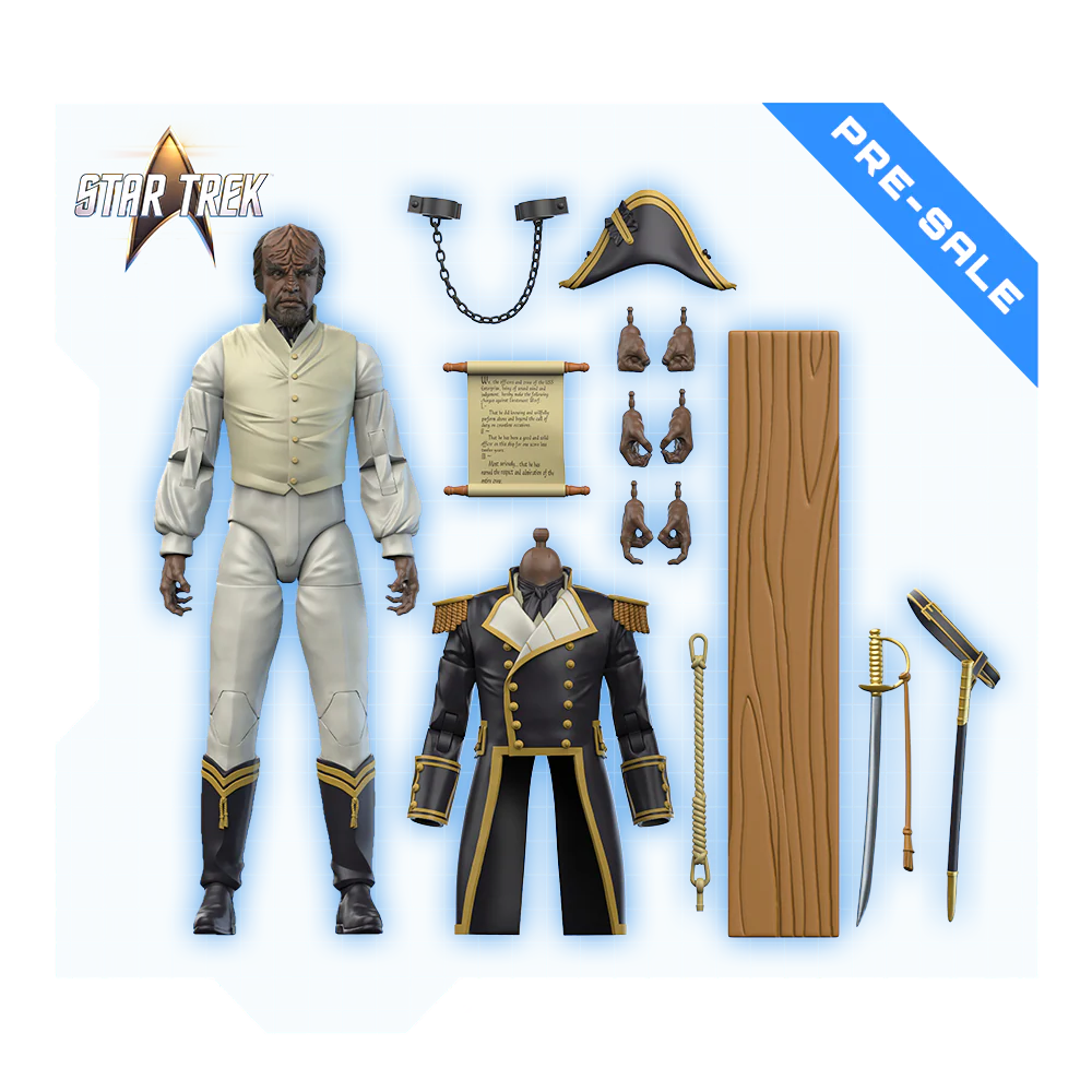 PRE-ORDER: Worf (Sailor Uniform) Action Figure (Wave #2) - Star Trek: Generations