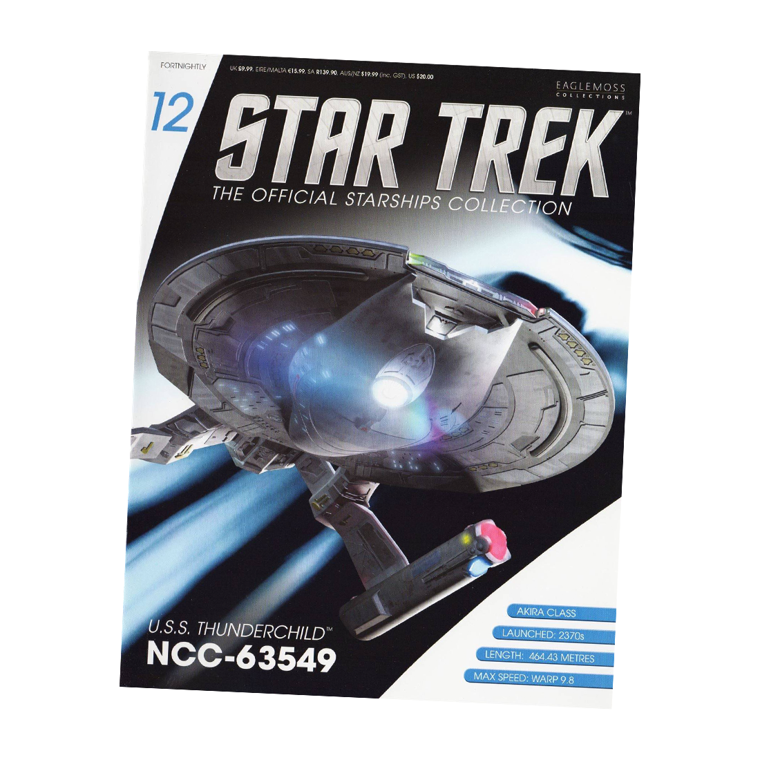 U.S.S Thunderchild Akira-class & Magazine (#12) - Eaglemoss Star Trek Starships Collection