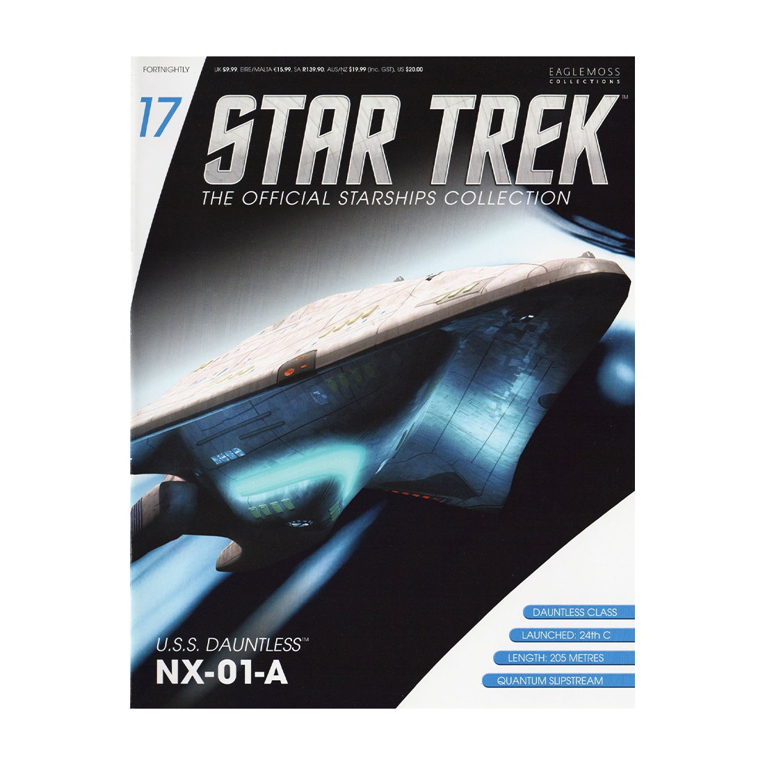 U.S.S Dauntless NX-01-A & Magazine (#17) - Eaglemoss Star Trek Starships Collection
