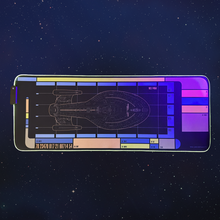 Star Trek - USS Voyager LCARS Large LED Gaming Mouse Pad