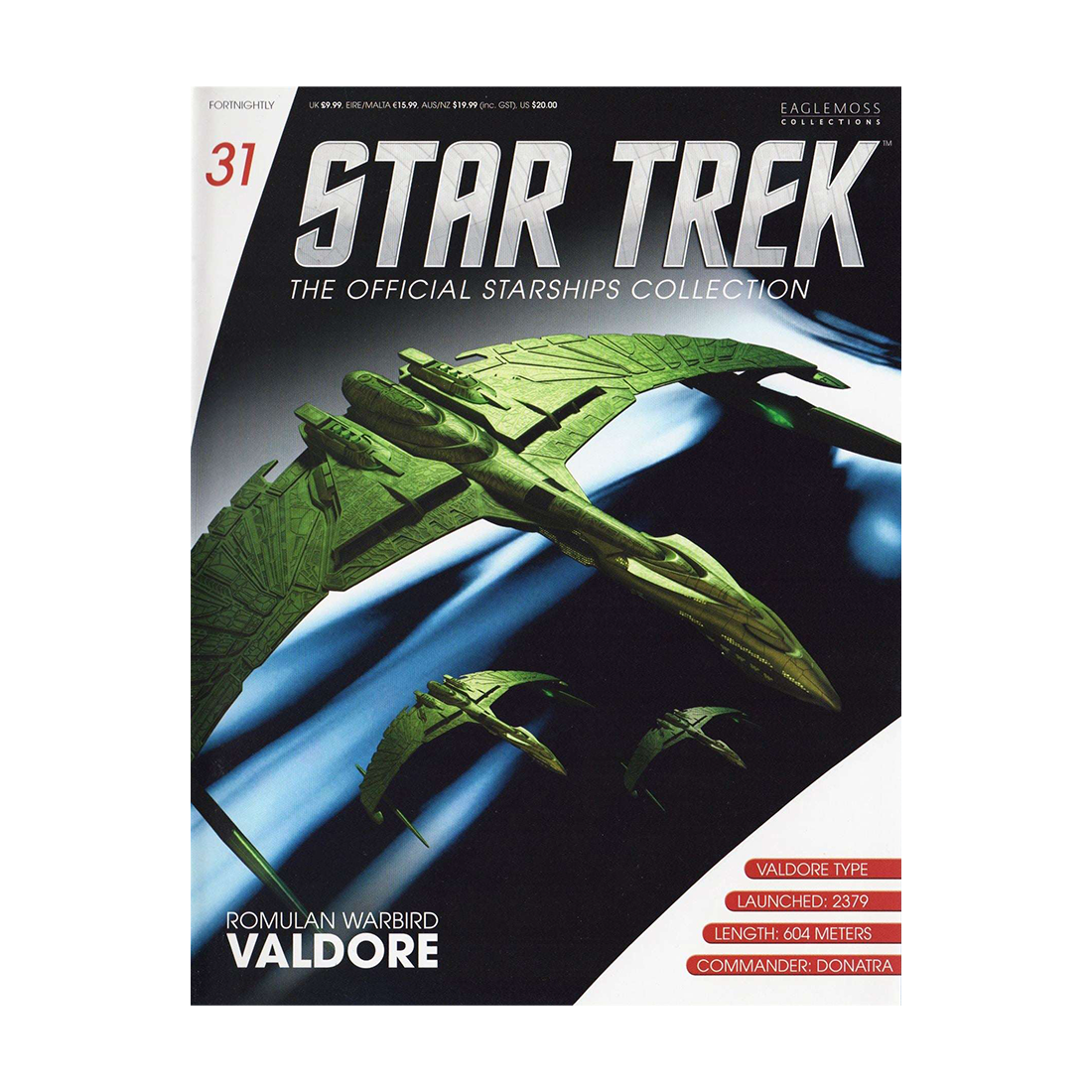 Romulan Warbird Valdore & Magazine (#31) - Eaglemoss Star Trek Starships Collection