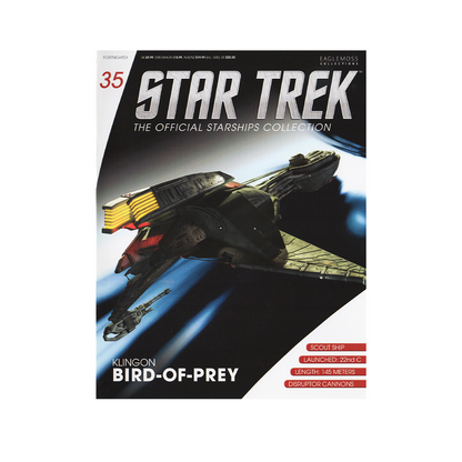 (22nd Century) Klingon Bird-of-Prey & Magazine (#35) - Eaglemoss Star Trek Starships Collection