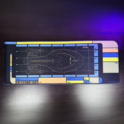 Star Trek - Voyager LCARS Large Gaming Mouse Pad