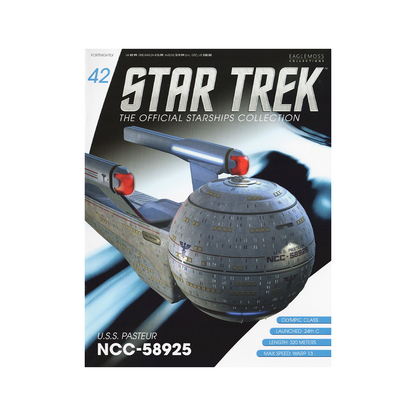U.S.S Pasteur NCC-58925 & Magazine (#42) - Eaglemoss Star Trek Starships Collection