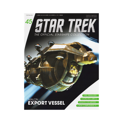 Malon Export Vessel & Magazine (#45) - Eaglemoss Star Trek Starships Collection