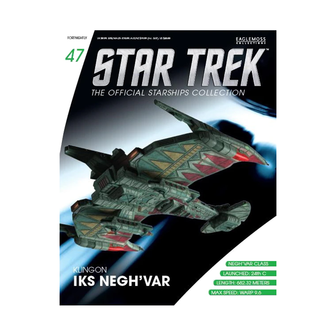Klingon Iks Negh'var & Magazine (#47) - Eaglemoss Star Trek Starships Collection