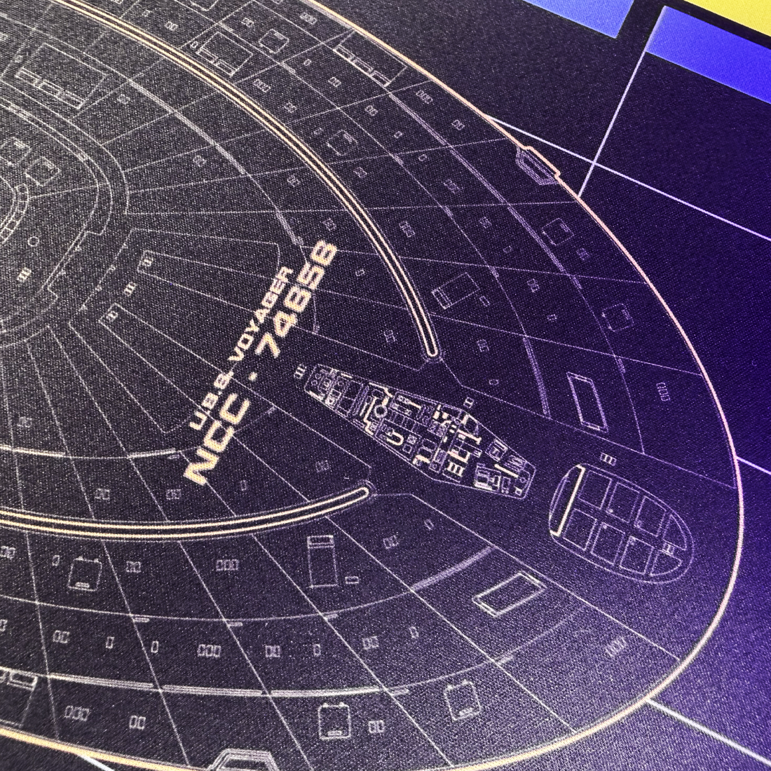 Star Trek - Voyager LCARS Large Gaming Mouse Pad