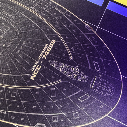 Star Trek - Voyager LCARS Large Gaming Mouse Pad