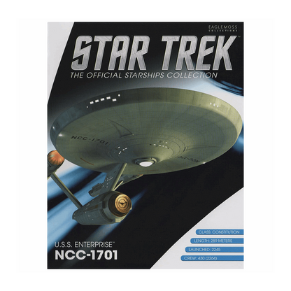 Classic U.S.S Enterprise NCC-1701 & Magazine (#50) - Eaglemoss Star Trek Starships Collection