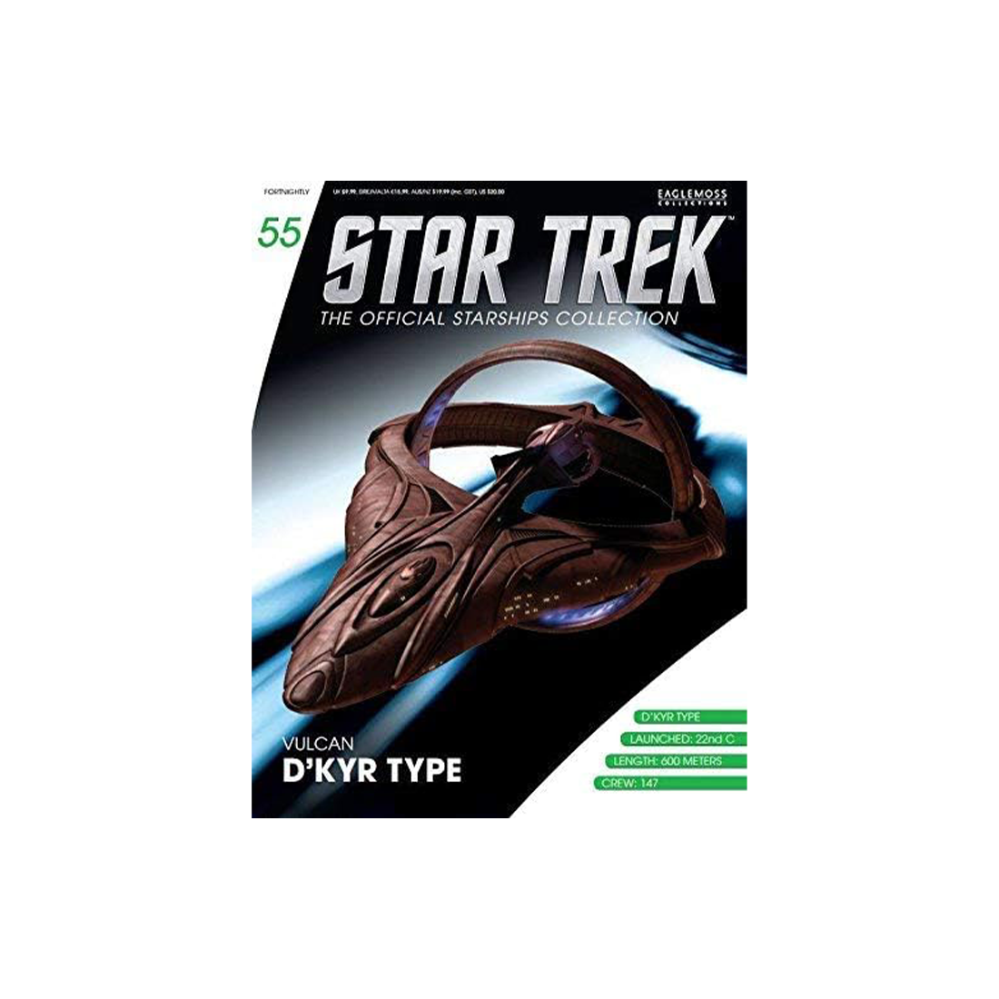Vulcan D'kyr Type & Magazine (#55) - Eaglemoss Star Trek Starships Collection