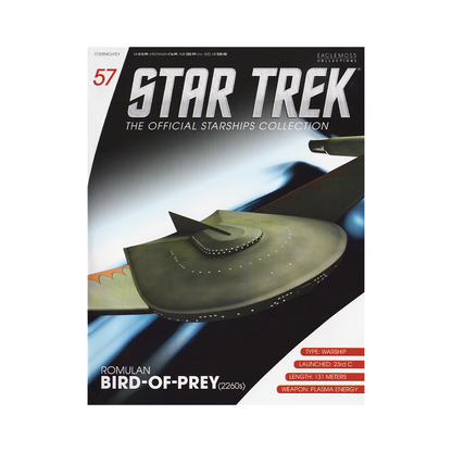 Romulan Bird-of-Prey (2260s) & Magazine (#57) - Eaglemoss Star Trek Starships Collection