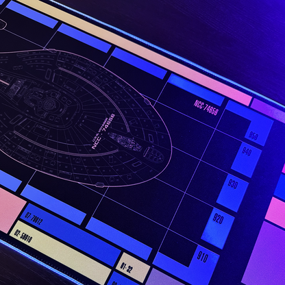Star Trek - USS Voyager LCARS Large LED Gaming Mouse Pad