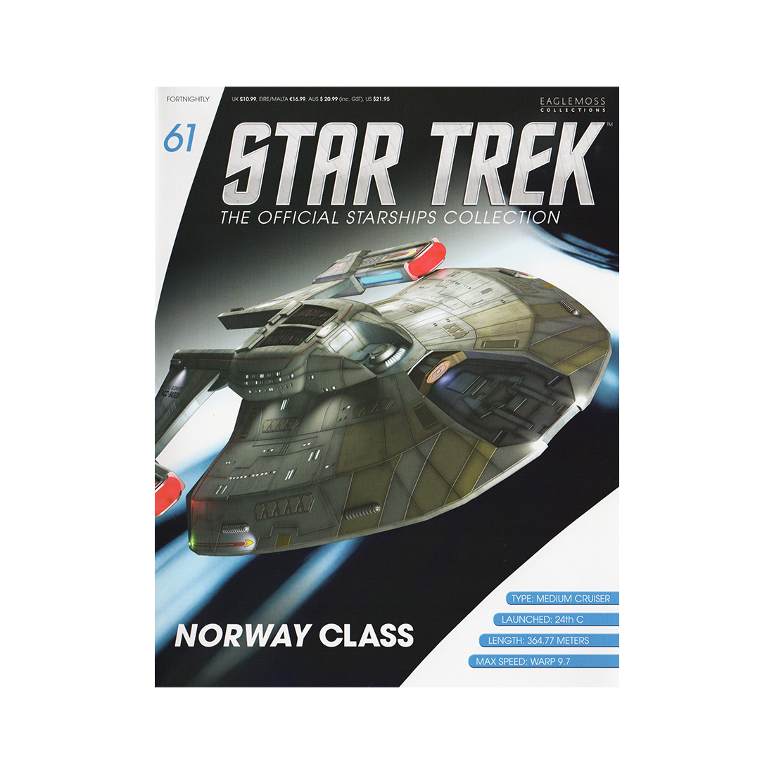 Norway Class & Magazine (#61) - Eaglemoss Star Trek Starships Collection