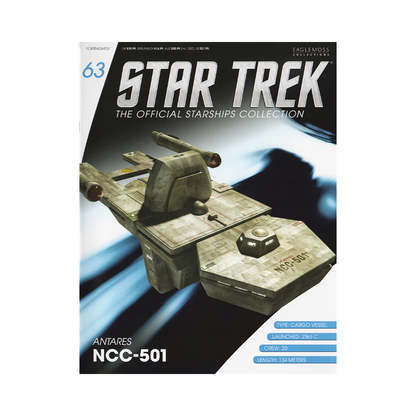 Antares Cargo Vessel NCC-501 & Magazine (#63) - Eaglemoss Star Trek Starships Collection