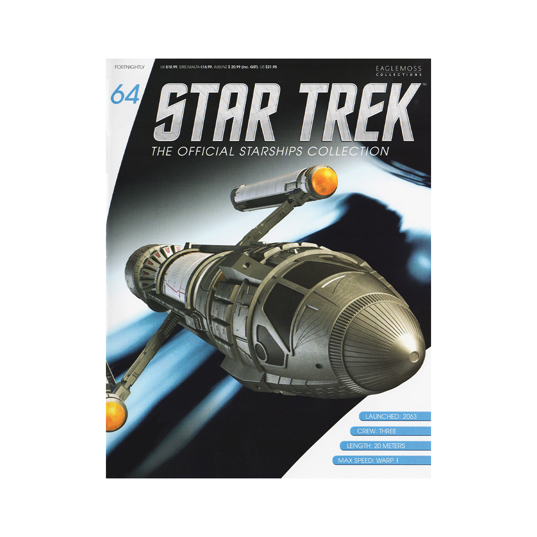 Phoenix Warp Missile & Magazine (#64) - Eaglemoss Star Trek Starships Collection