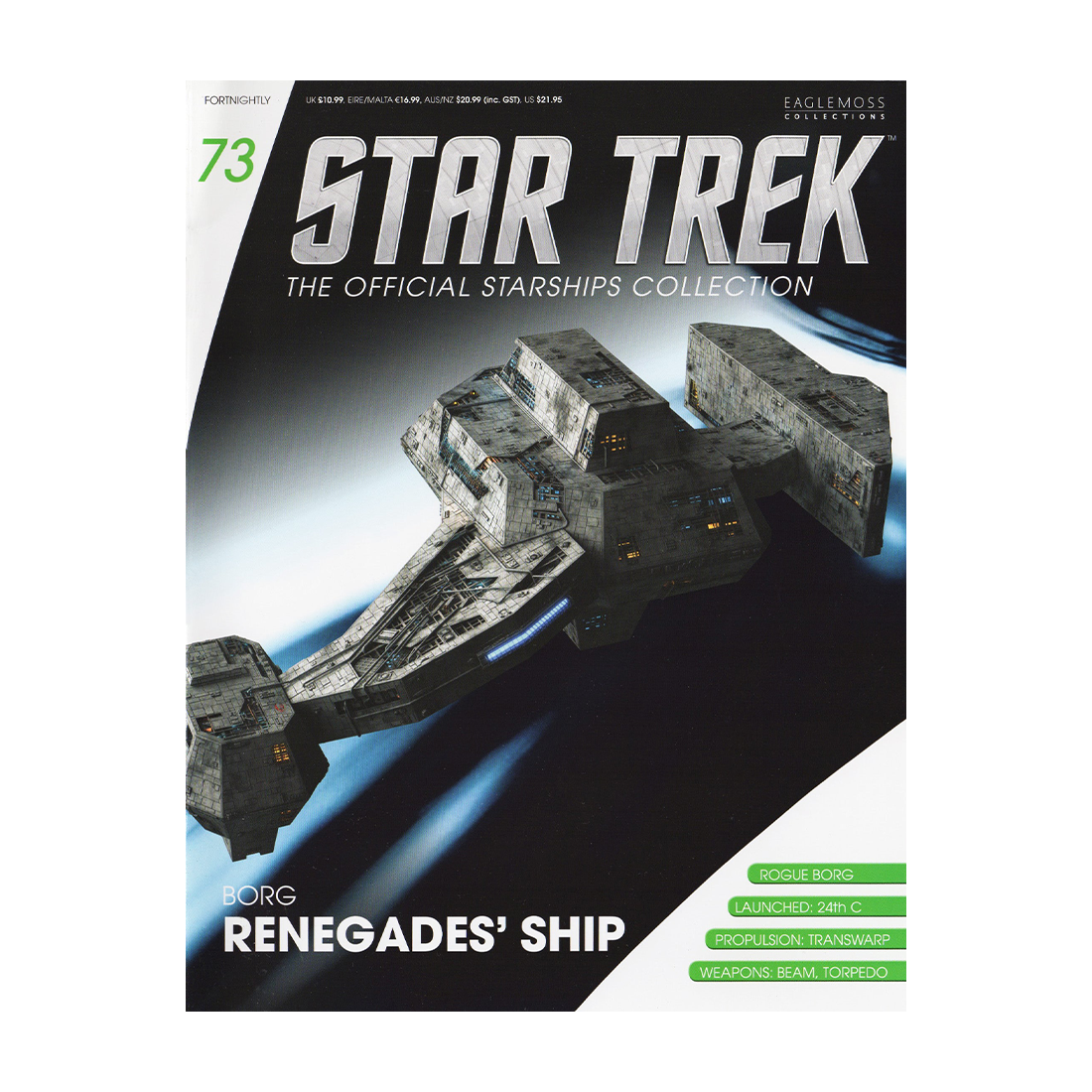 Borg Renegades' Ship & Magazine (#73) - Eaglemoss Star Trek Starships Collection
