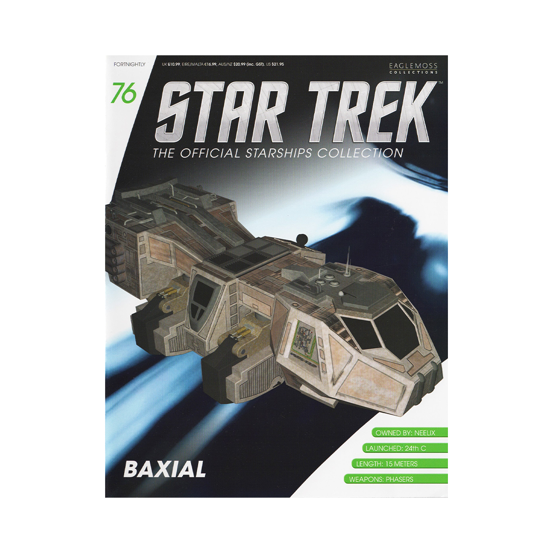 Baxial (Star Trek Voyager) & Magazine (#76) - Eaglemoss Star Trek Starships Collection