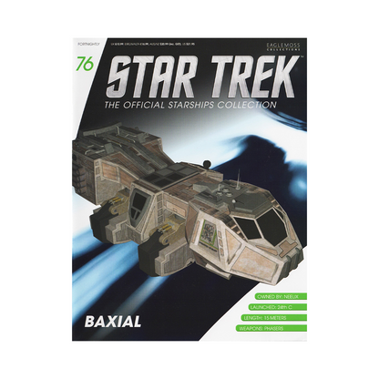 Baxial (Star Trek Voyager) & Magazine (#76) - Eaglemoss Star Trek Starships Collection