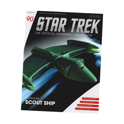 Romulan Scout Ship & Magazine (#90) - Eaglemoss Star Trek Starships Collection