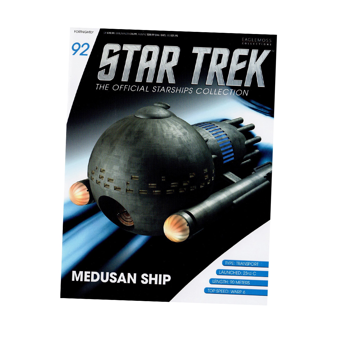 Medusan Transport Ship & Magazine (#92) - Eaglemoss Star Trek Starships Collection