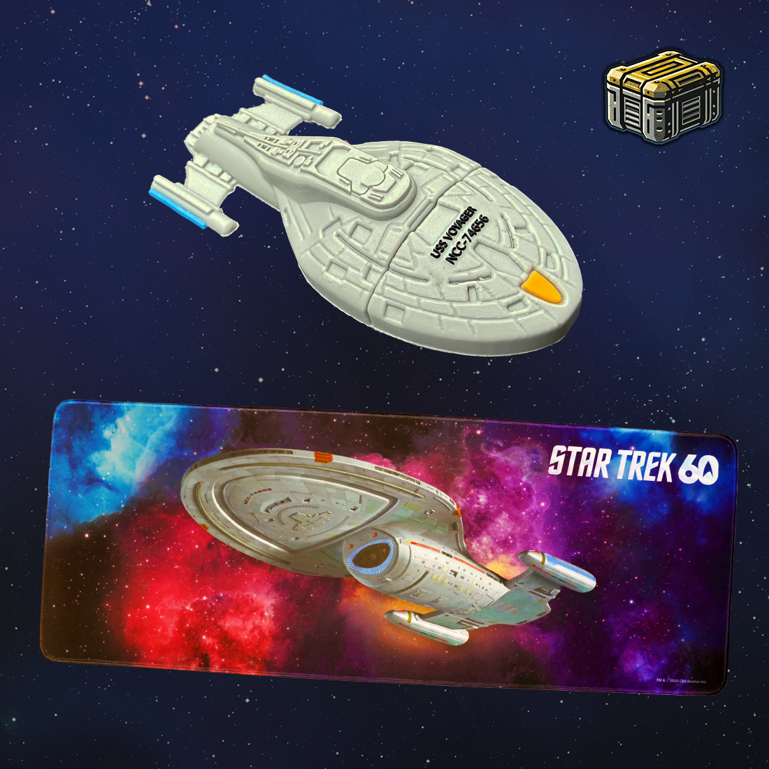 Star Trek Voyager Desk Kit Bundle