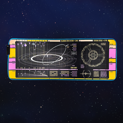 Star Trek - DS9 LCARS Large LED Gaming Mouse Pad