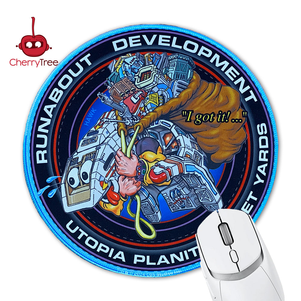 Star Trek - DS9 Shuttle Badge Round Mouse Pad