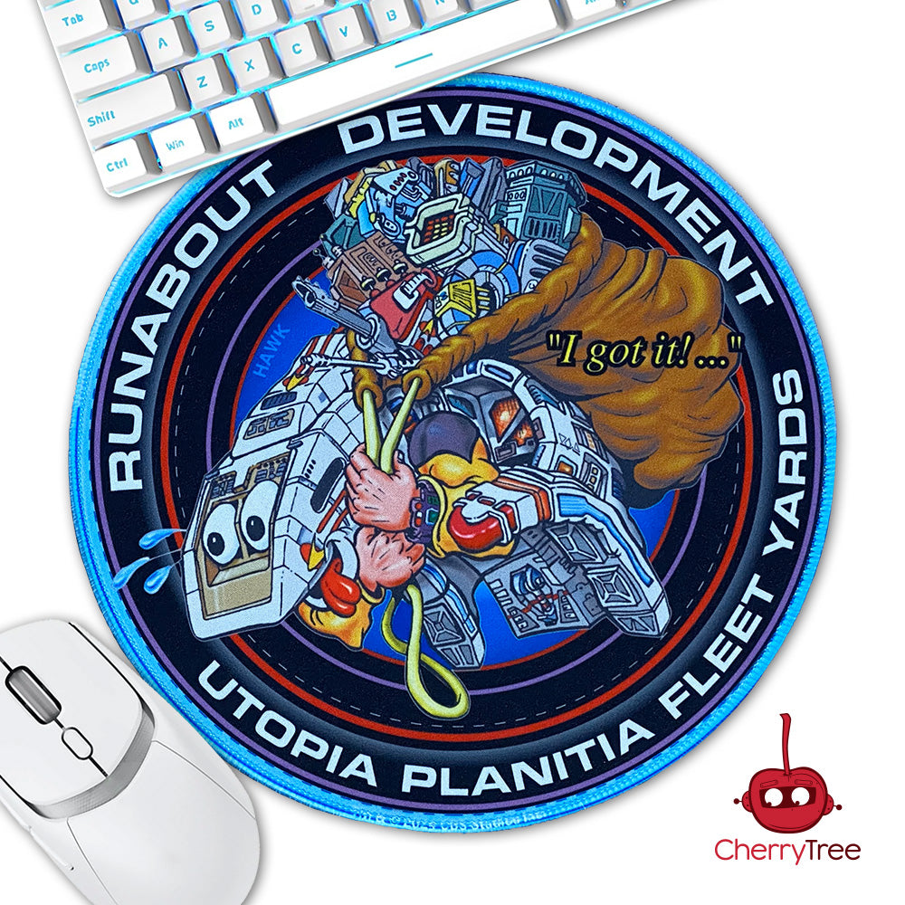 Star Trek - DS9 Shuttle Badge Round Mouse Pad