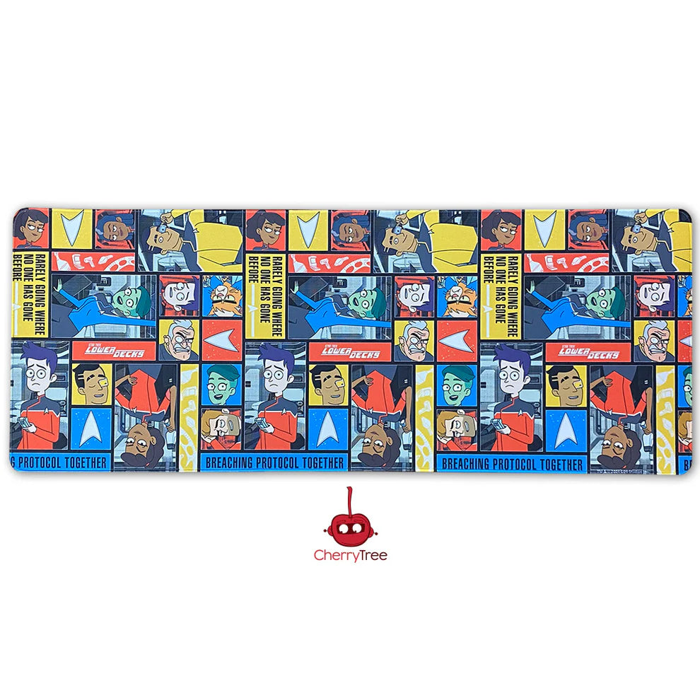 Star Trek - Lower Decks Faces Large Gaming Mouse Pad