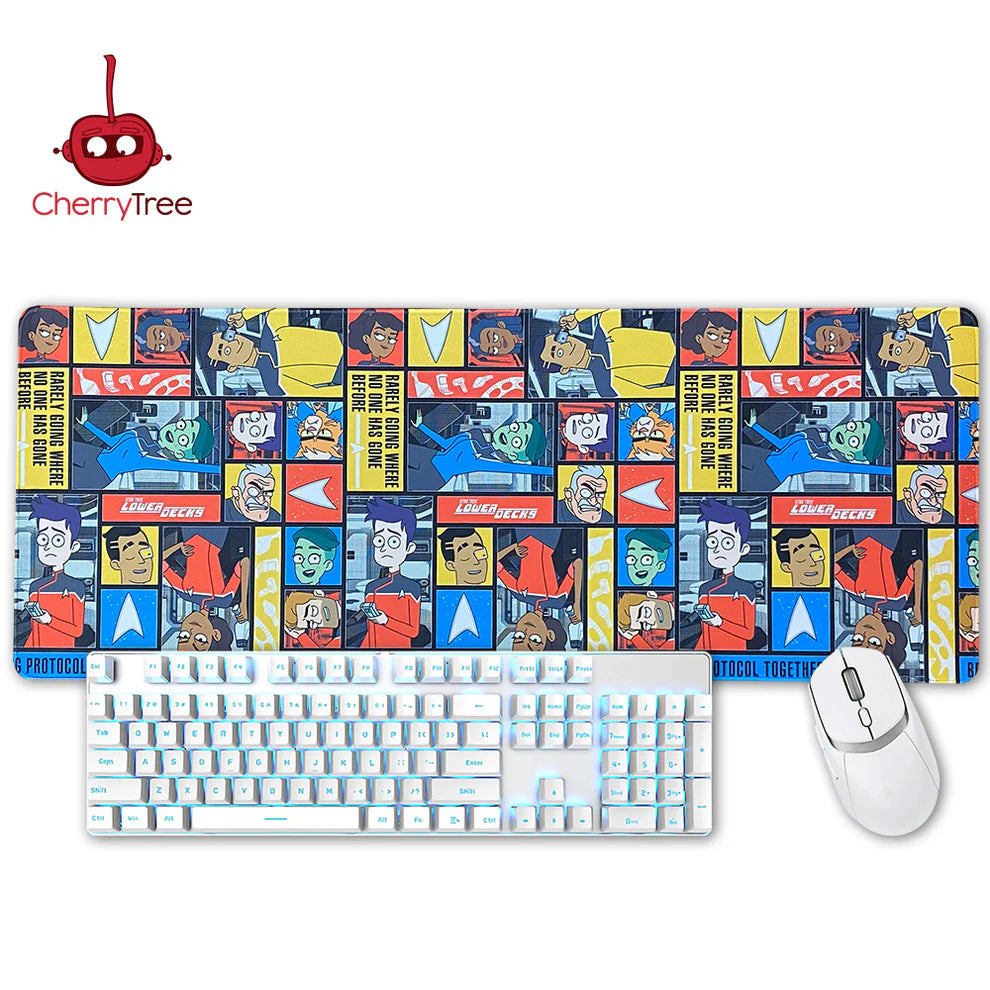 Star Trek - Lower Decks Faces Large Gaming Mouse Pad