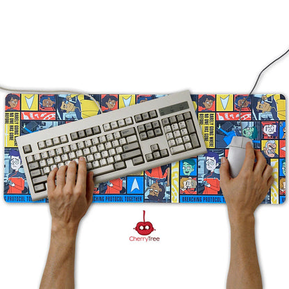 Star Trek - Lower Decks Faces Large Gaming Mouse Pad