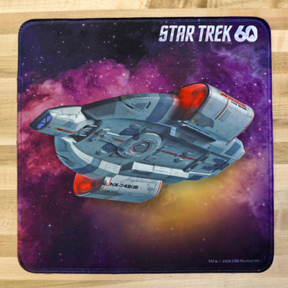 Star Trek 60th - USS Defiant Small Mouse Pad