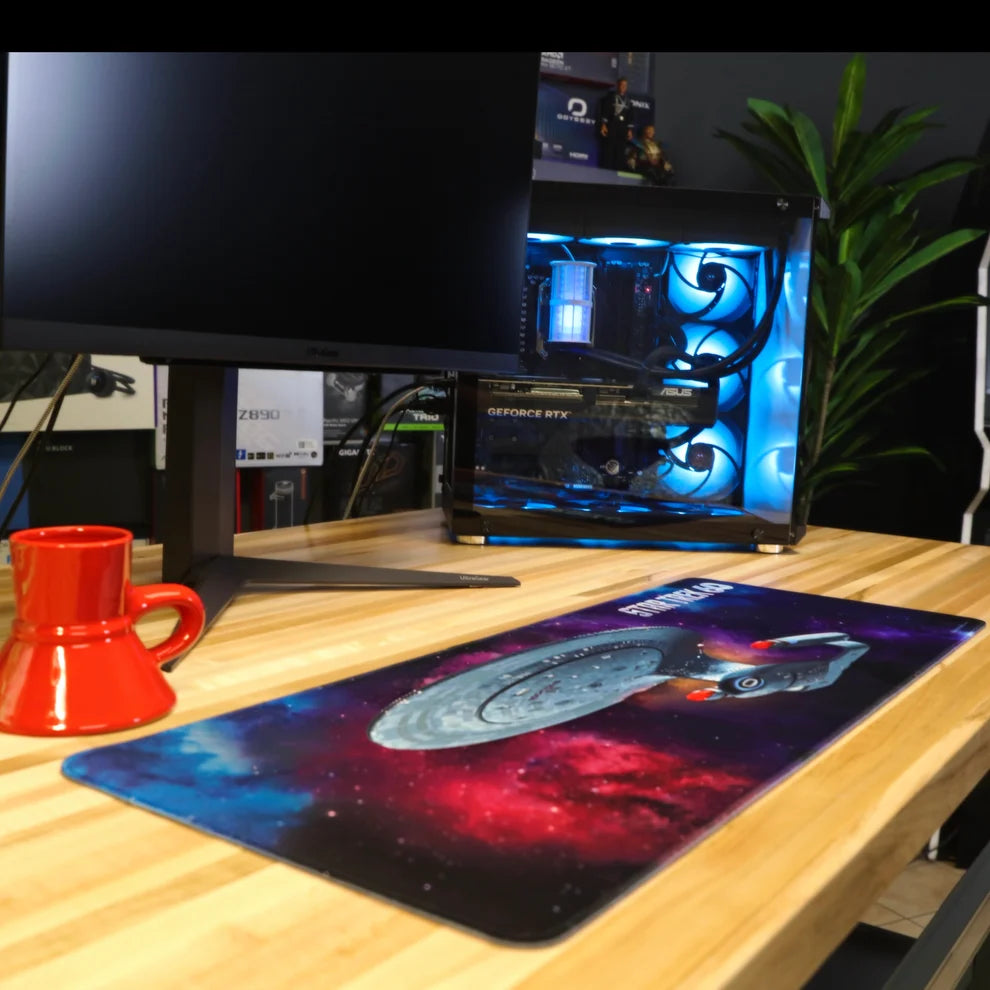 Star Trek 60th - USS Enterprise-D Large Mouse Pad