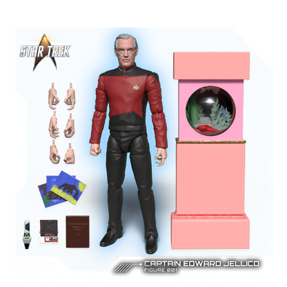 Captain Edward Jellico Action Figure - Star Trek: The Next Generation