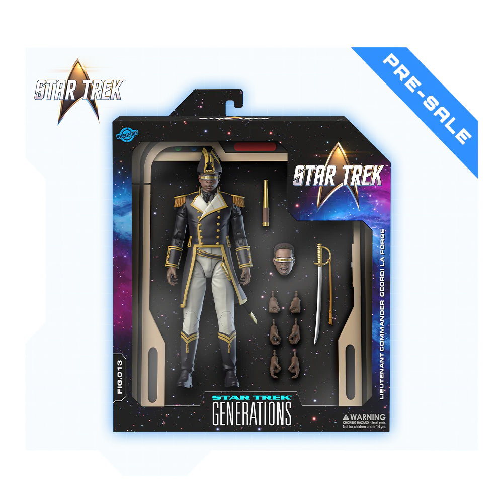 PRE-ORDER: Geordi La Forge (Sailor Uniform) Action Figure (Wave #2) - Star Trek: Generations