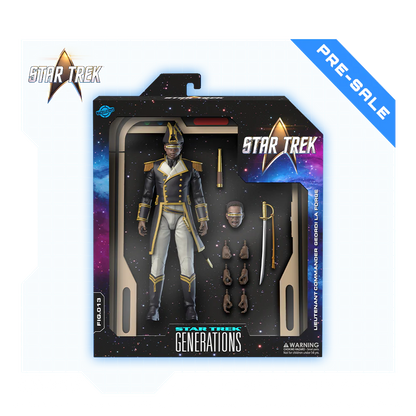 PRE-ORDER: Geordi La Forge (Sailor Uniform) Action Figure (Wave #2) - Star Trek: Generations