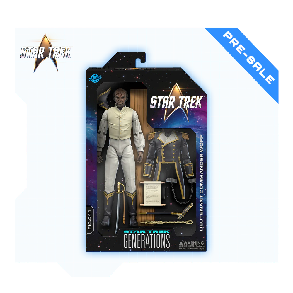PRE-ORDER: Worf (Sailor Uniform) Action Figure (Wave #2) - Star Trek: Generations
