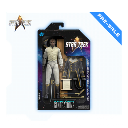 PRE-ORDER: Worf (Sailor Uniform) Action Figure (Wave #2) - Star Trek: Generations