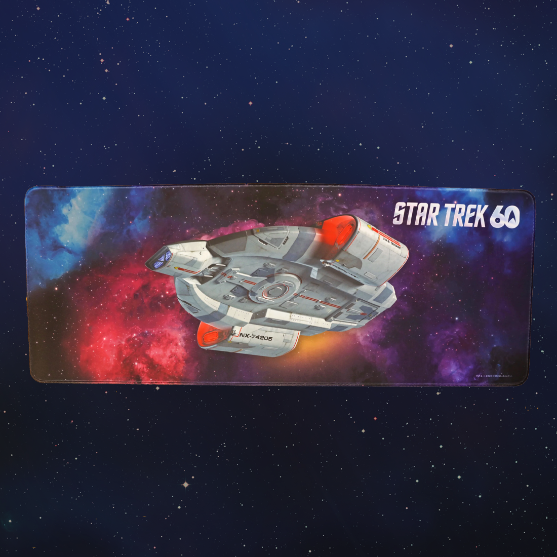 Star Trek 60th - USS Defiant Large Gaming Mouse Pad