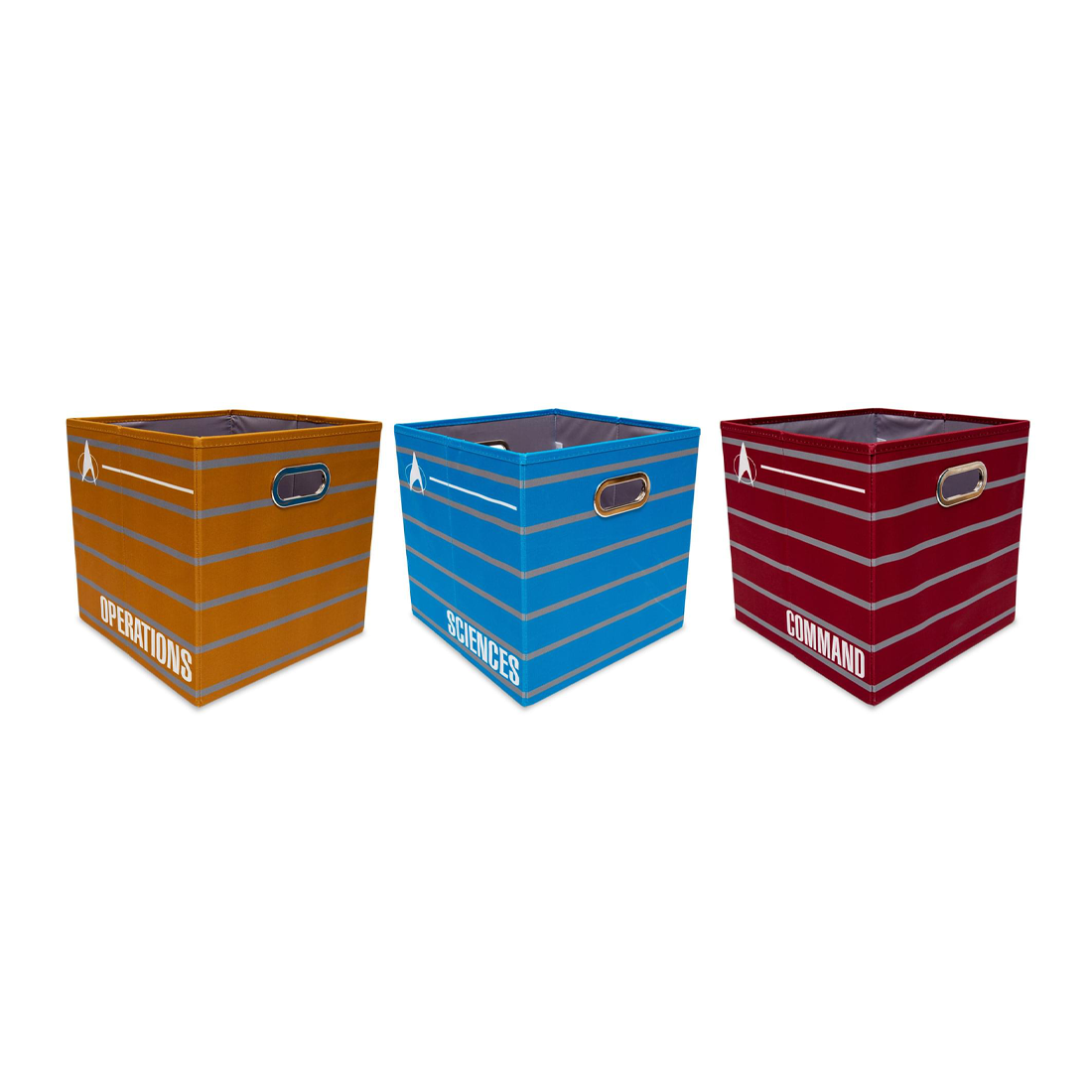 Star Trek TNG Collapsible Storage Cube Set of 3
